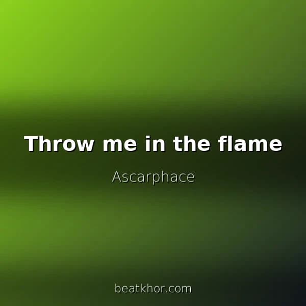 Throw me in the flame