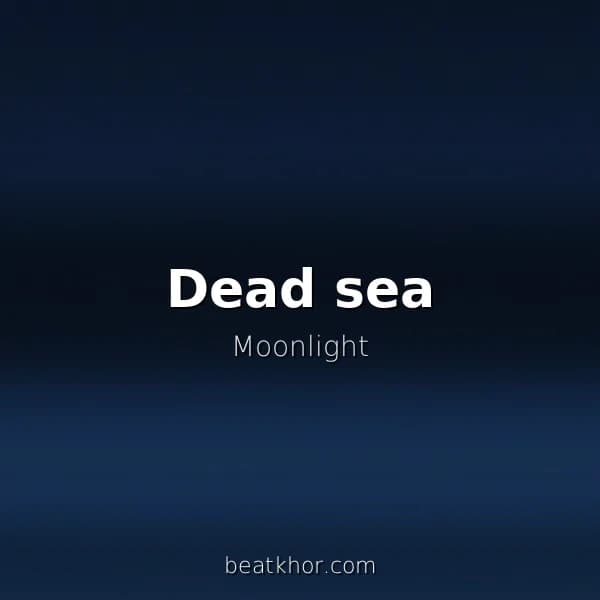 Dead sea