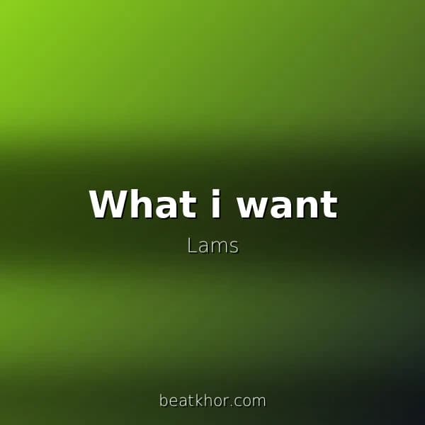 What i want